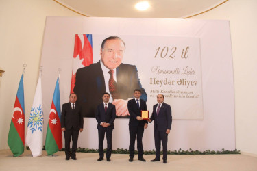 Göygöl rayonunda Ümummilli Lider Heydər Əliyevin 102 illiyinə həsr olunmuş konfrans keçirilib