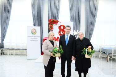 В связи с 8 марта — Международным женским днём проведено мероприятие с семьями шехидов