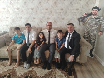 Anım Günü ərəfəsində Vətən Müharibəsi şəhidlərinin ailələri  ziyarət edilib