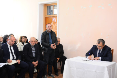 An off-site reception has been held in Qırıqlı village