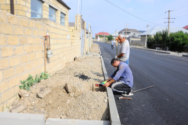 Asfaltlanma işlərinə baxış keçirilib