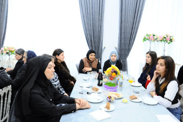 В связи с 8 марта — Международным женским днём проведено мероприятие с семьями шехидов