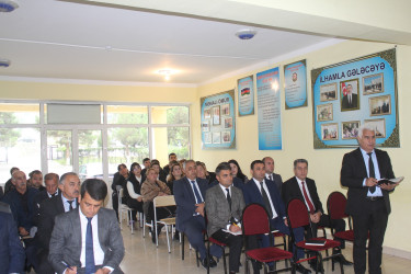 Göygöl Rayon İcra Hakimiyyətinin başçısı Elvin Paşayev Aşıqlı kəndində səyyar qəbul keçirib