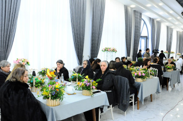 В связи с 8 марта — Международным женским днём проведено мероприятие с семьями шехидов