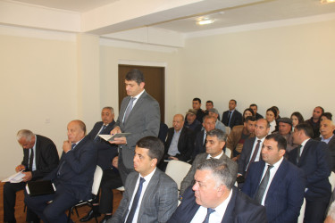 Göygöl Rayon İcra Hakimiyyətinin başçısı Elvin Paşayev Üçbulaq kəndində səyyar qəbul keçirib