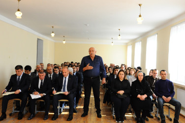 Şəhər sakinləri ilə növbəti səyyar qəbul keçirilib