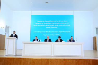 Göygöldə aqrar sahədə yeni Dövlət Proqramının müzakirəsi ilə bağlı regional müşavirə keçirilib