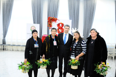 В связи с 8 марта — Международным женским днём проведено мероприятие с семьями шехидов