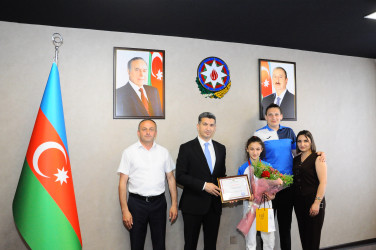 Head of the Executive Authority Met with Martyr’s Daughter Aydan Huseynova