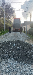 Road repairs are being carried out by the Chaykend Municipality