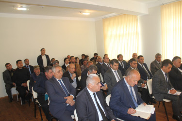 Göygöl Rayon İcra Hakimiyyətinin başçısı Elvin Paşayev Üçbulaq kəndində səyyar qəbul keçirib