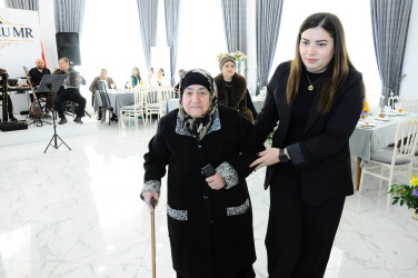 В связи с 8 марта — Международным женским днём проведено мероприятие с семьями шехидов