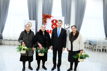 В связи с 8 марта — Международным женским днём проведено мероприятие с семьями шехидов