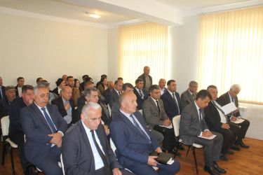 Göygöl Rayon İcra Hakimiyyətinin başçısı Elvin Paşayev Üçbulaq kəndində səyyar qəbul keçirib