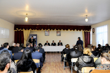 Rayonun Xaqani kəndində səyyar görüş təşkil olunub