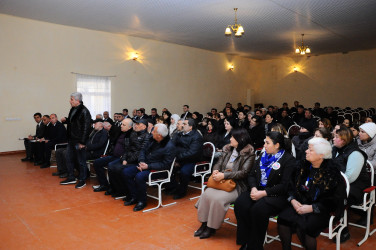 Qızılca kənd sakinləri ilə səyyar görüş keçirilib