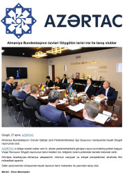 Alman deputatların Göygölə səfəri mətbuatda dərc olunub