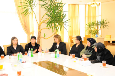 Şəhid ailələri ilə görüşlər davam edir