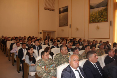 Göygöl rayonunda Ümummilli Lider Heydər Əliyevin 102 illiyinə həsr olunmuş konfrans keçirilib