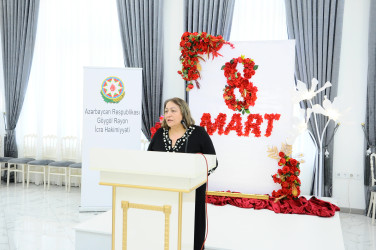 В связи с 8 марта — Международным женским днём проведено мероприятие с семьями шехидов