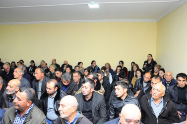 Meeting with residents of Gizilja and Yeni Gizilja villages