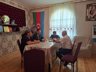Anım Günü ərəfəsində Vətən Müharibəsi şəhidlərinin ailələri  ziyarət edilib
