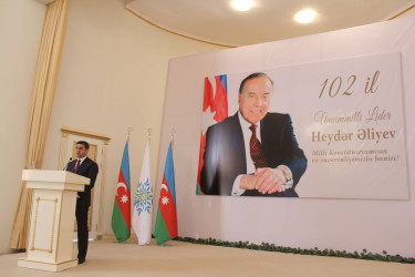 Göygöl rayonunda Ümummilli Lider Heydər Əliyevin 102 illiyinə həsr olunmuş konfrans keçirilib