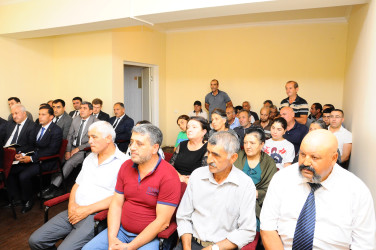 Zurnabad kəndində sakinlərin müraciətləri dinlənilib