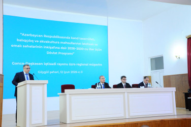 Göygöldə aqrar sahədə yeni Dövlət Proqramının müzakirəsi ilə bağlı regional müşavirə keçirilib