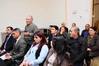Şəhər sakinləri ilə növbəti səyyar görüş keçirilib