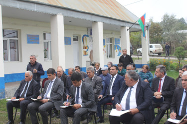 Göygöl Rayon İcra Hakimiyyətinin başçısı Elvin Paşayev Keşkü kəndində səyyar qəbul keçirib