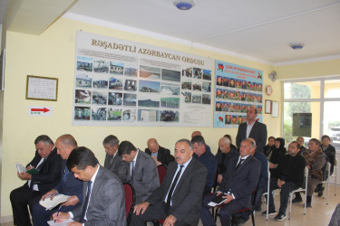 Göygöl Rayon İcra Hakimiyyətinin başçısı Elvin Paşayev Aşıqlı kəndində səyyar qəbul keçirib