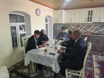 Anım Günü ərəfəsində Vətən Müharibəsi şəhidlərinin ailələri  ziyarət edilib