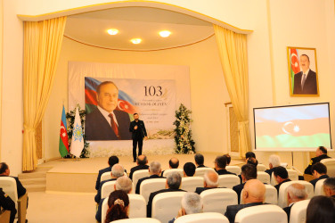 Ümummilli Lider Heydər Əliyev 103 il
