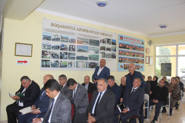 Göygöl Rayon İcra Hakimiyyətinin başçısı Elvin Paşayev Aşıqlı kəndində səyyar qəbul keçirib