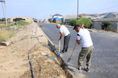 Asfaltlanma işlərinə baxış keçirilib