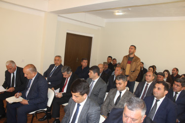 Göygöl Rayon İcra Hakimiyyətinin başçısı Elvin Paşayev Üçbulaq kəndində səyyar qəbul keçirib