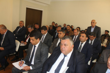 Göygöl Rayon İcra Hakimiyyətinin başçısı Elvin Paşayev Üçbulaq kəndində səyyar qəbul keçirib