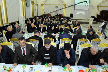 An iftar table has been organized in Goygol