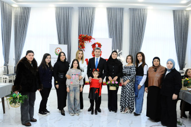 В связи с 8 марта — Международным женским днём проведено мероприятие с семьями шехидов