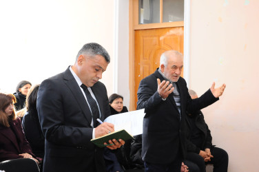 An off-site reception has been held in Qırıqlı village