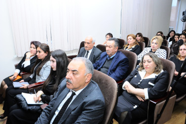 Təhsil işçiləri ilə görüş keçirilib