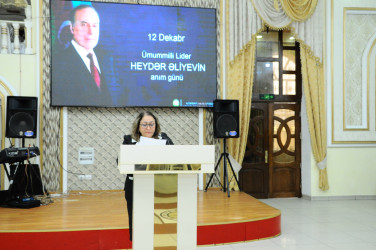 Ulu Öndər Heydər Əliyevin xatirəsi dərin ehtiramla yad edilib