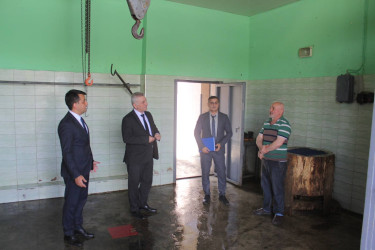 Göygöl rayonunda qurban bayramı ilə əlaqədar heyvan kəsimi məntəqələrinə baxış keçirilib
