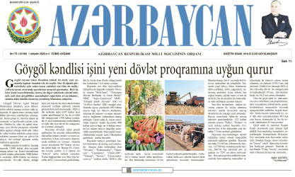 Mediada Göygöllə bağlı məqalələr dərc olunub