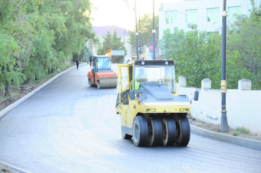Asfaltlanma işlərinə baxış keçirilib