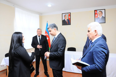 Hacıməlik qəsəbəsində növbəti səyyar qəbul keçirilib