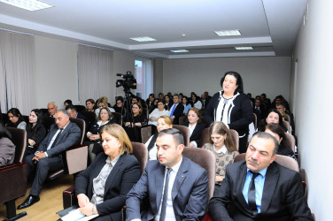 Təhsil işçiləri ilə görüş keçirilib