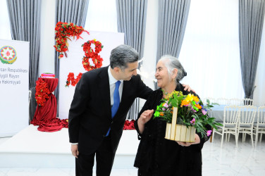 В связи с 8 марта — Международным женским днём проведено мероприятие с семьями шехидов