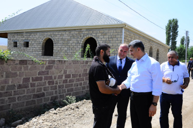 Inspection of road asphalting works held in Mollajalilli village